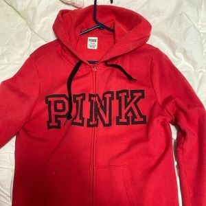 Pink zip up
